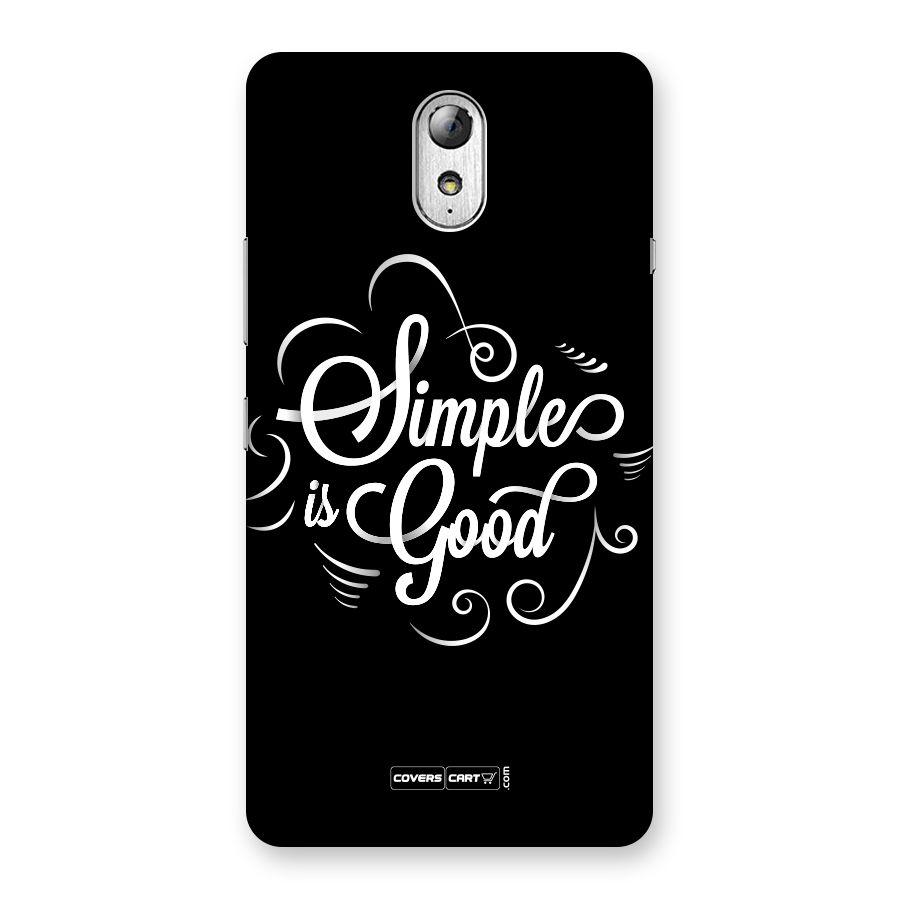 Simple is Good Back Case for Lenovo Vibe P1M
