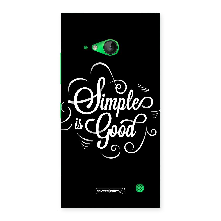 Simple is Good Back Case for Lumia 730