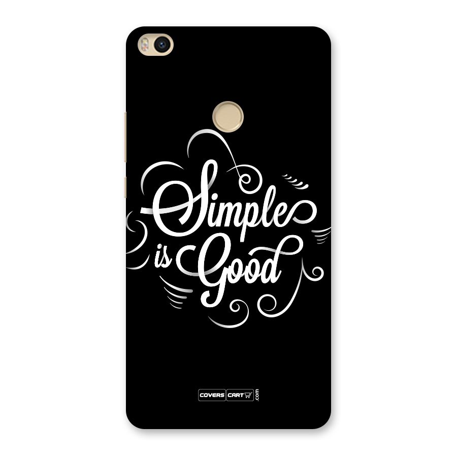 Simple is Good Back Case for Mi Max 2