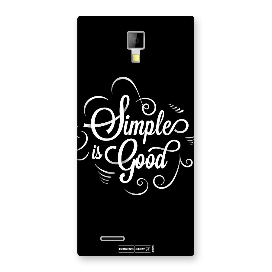 Simple is Good Back Case for Micromax Canvas Xpress A99