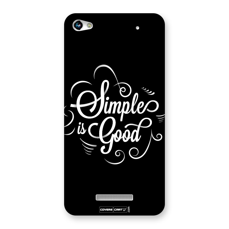 Simple is Good Back Case for Micromax Hue 2