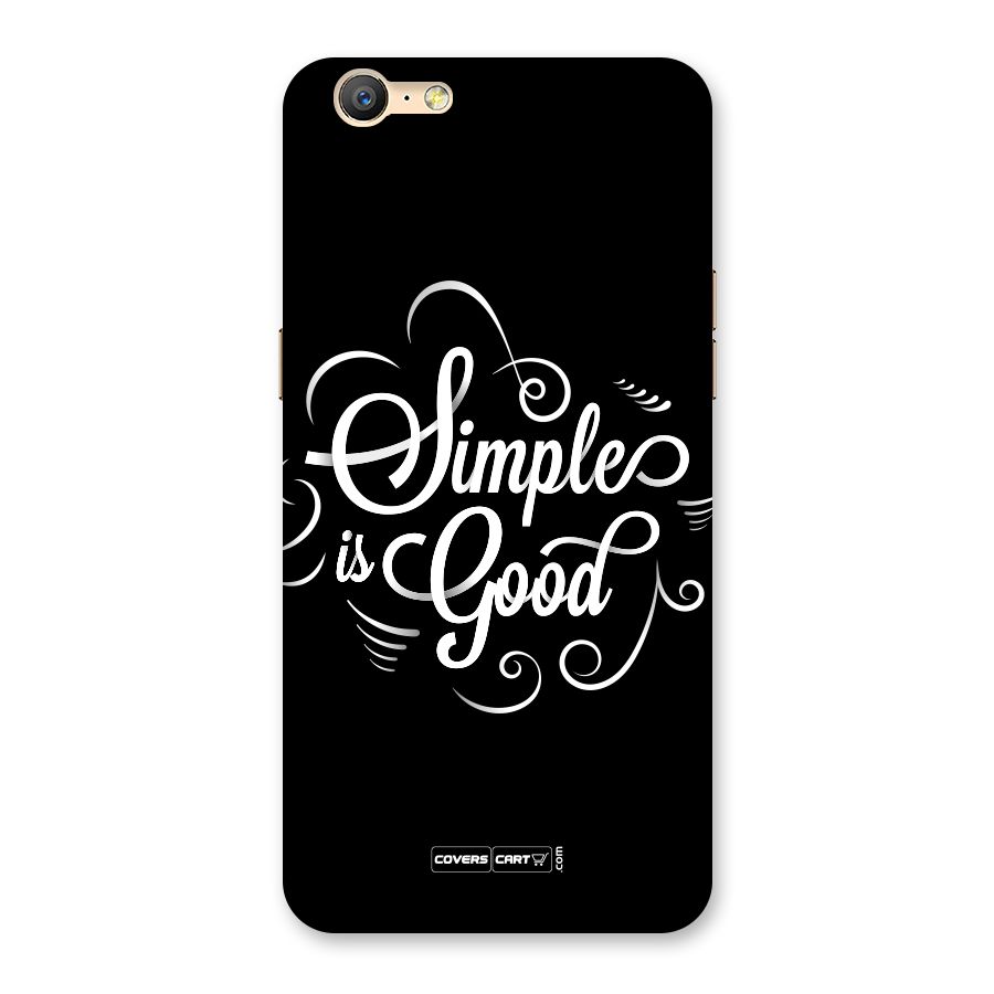 Simple is Good Back Case for Oppo A57