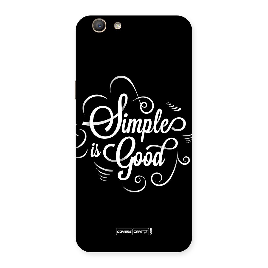 Simple is Good Back Case for Oppo F1s