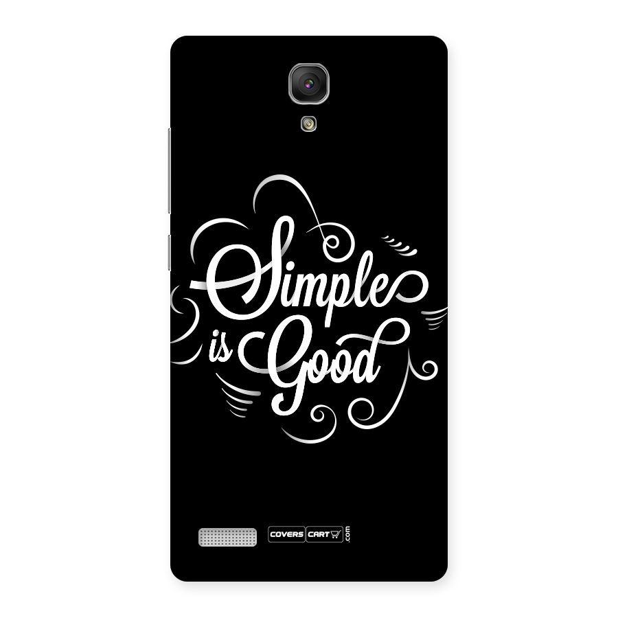 Simple is Good Back Case for Redmi Note