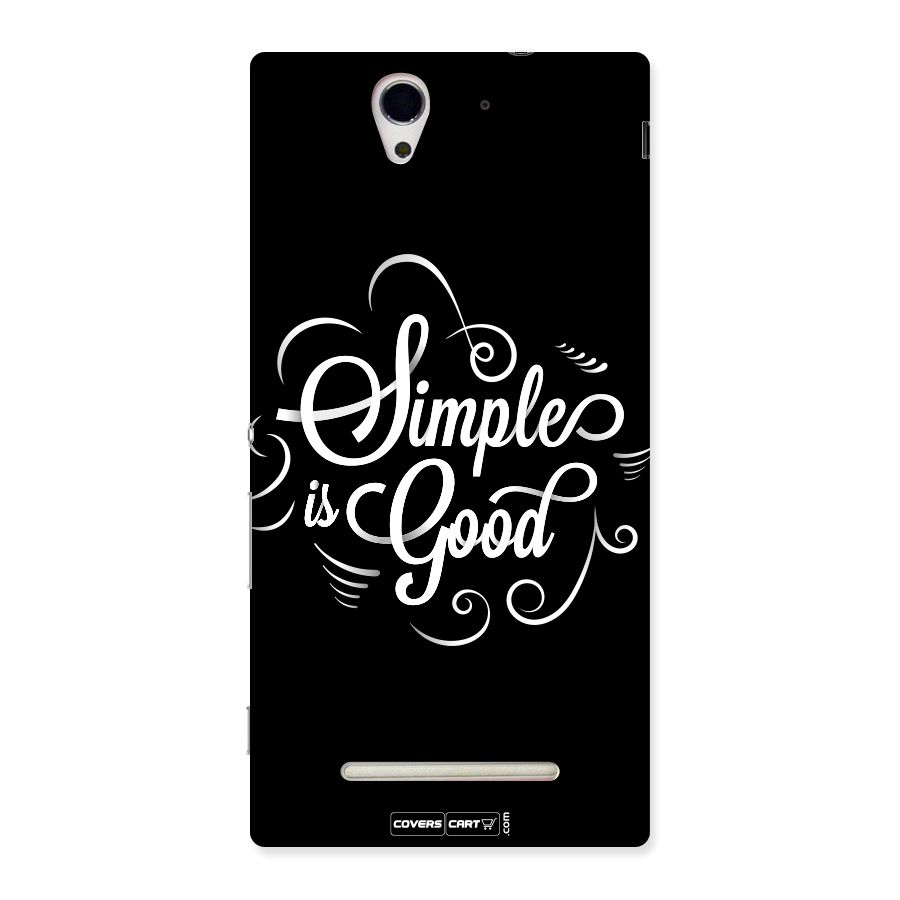 Simple is Good Back Case for Sony Xperia C3