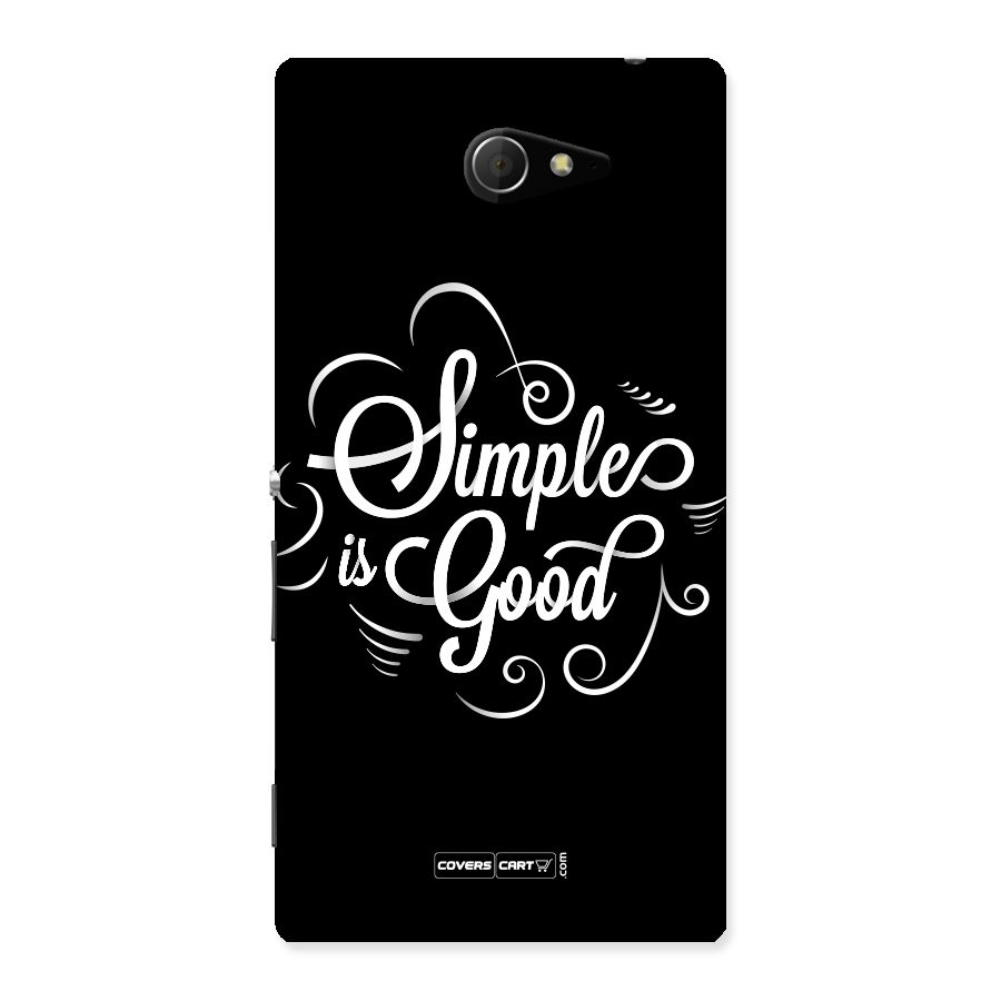 Simple is Good Back Case for Sony Xperia M2