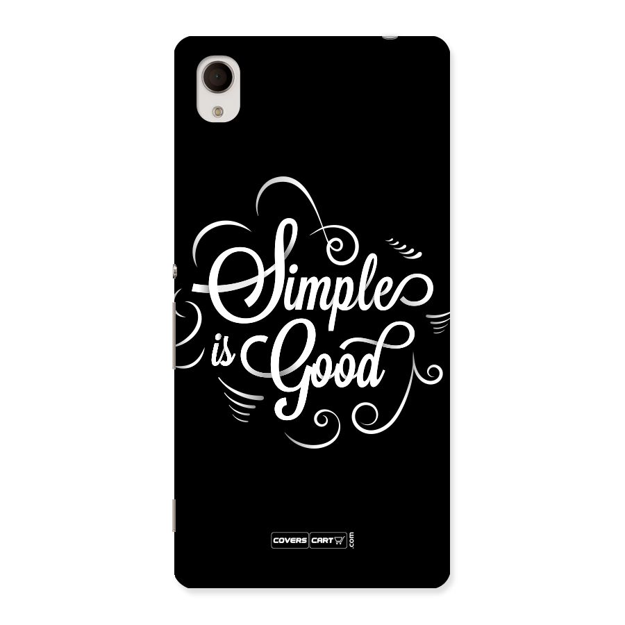 Simple is Good Back Case for Sony Xperia M4