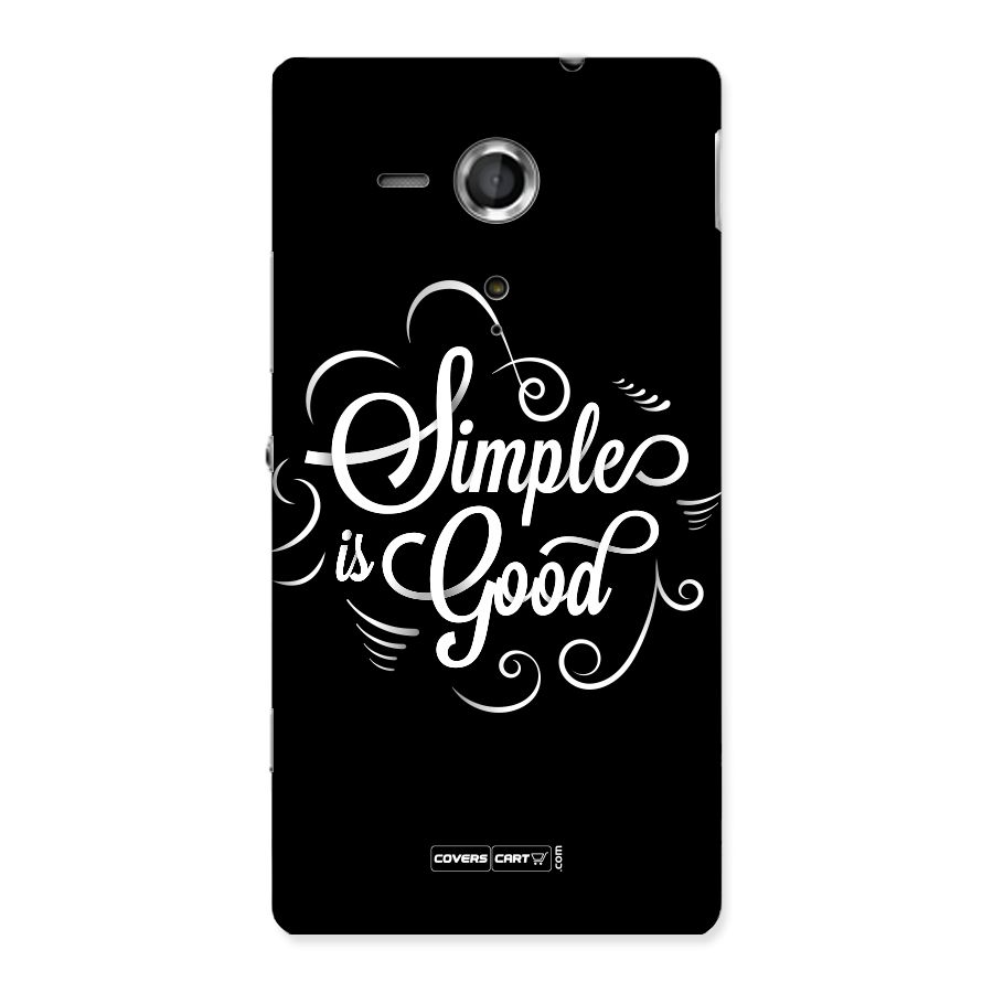 Simple is Good Back Case for Sony Xperia SP