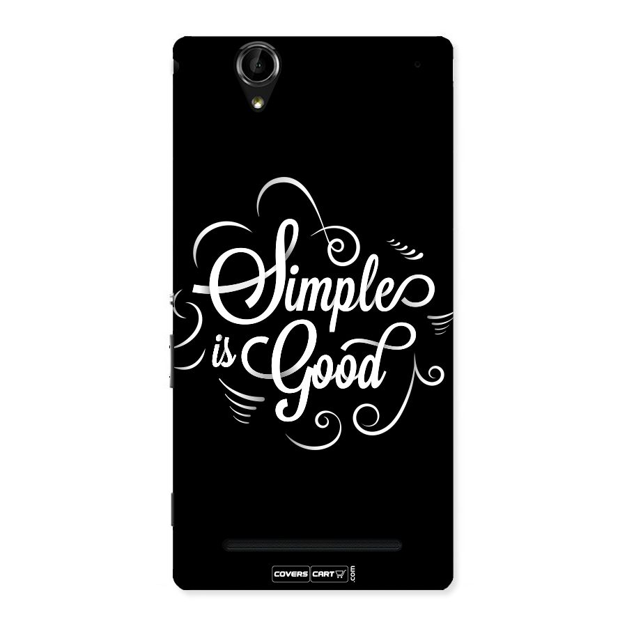 Simple is Good Back Case for Sony Xperia T2
