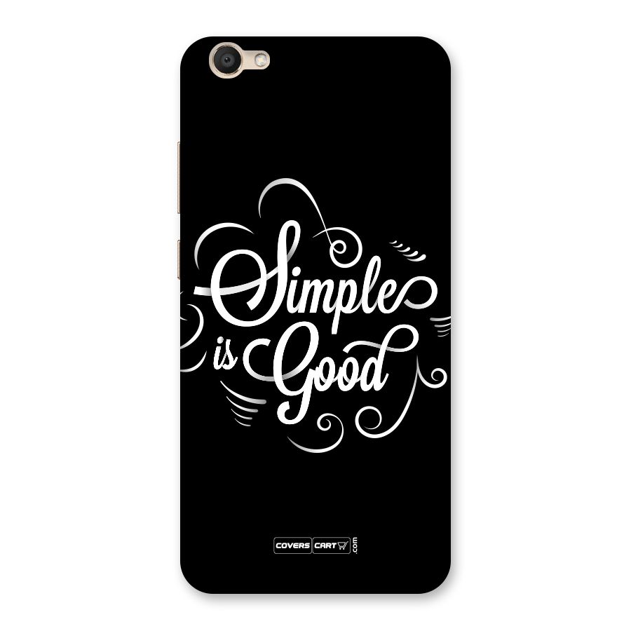 Simple is Good Back Case for Vivo V5