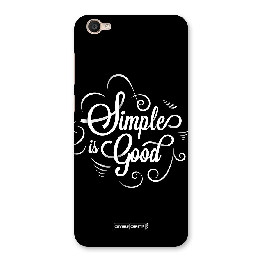 Simple is Good Back Case for Vivo Y55L