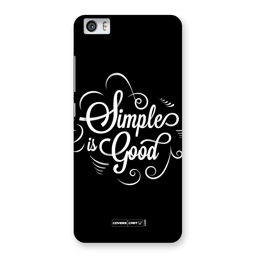 Simple is Good Back Case for Xiaomi Redmi Mi5