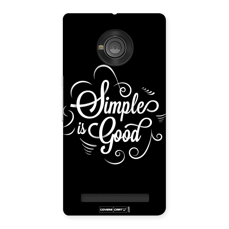 Simple is Good Back Case for Yu Yuphoria