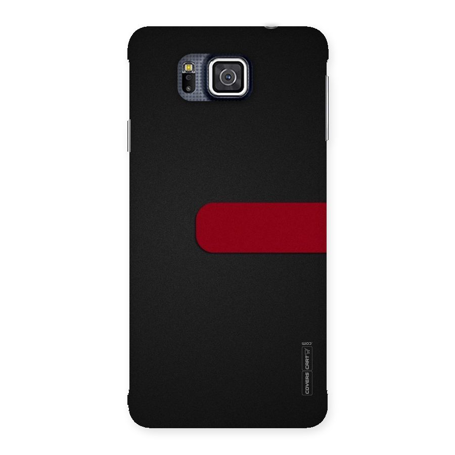 Single Red Stripe Back Case for Galaxy Alpha