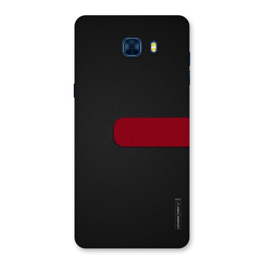 Single Red Stripe Back Case for Galaxy C7 Pro