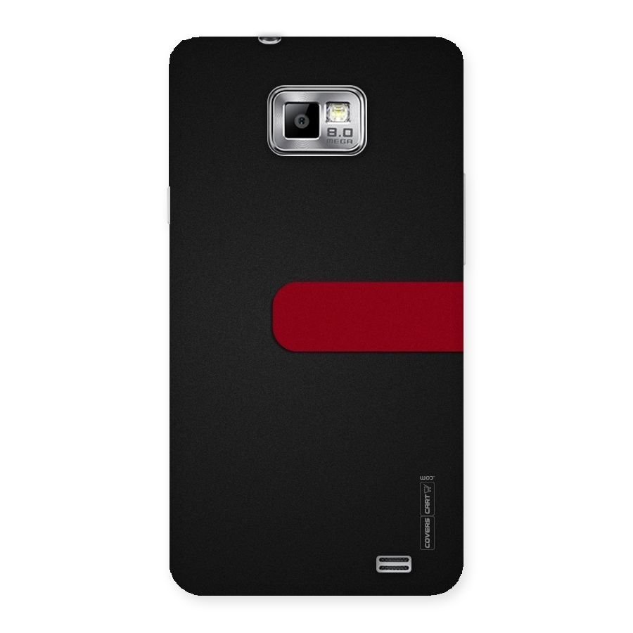 Single Red Stripe Back Case for Galaxy S2
