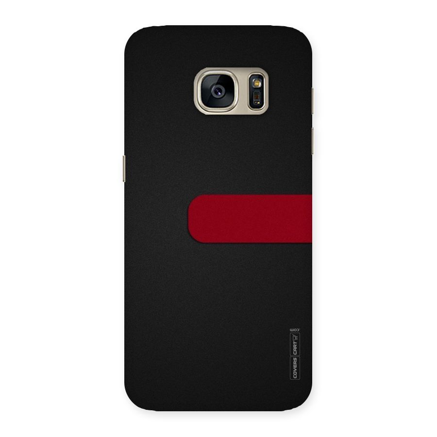 Single Red Stripe Back Case for Galaxy S7