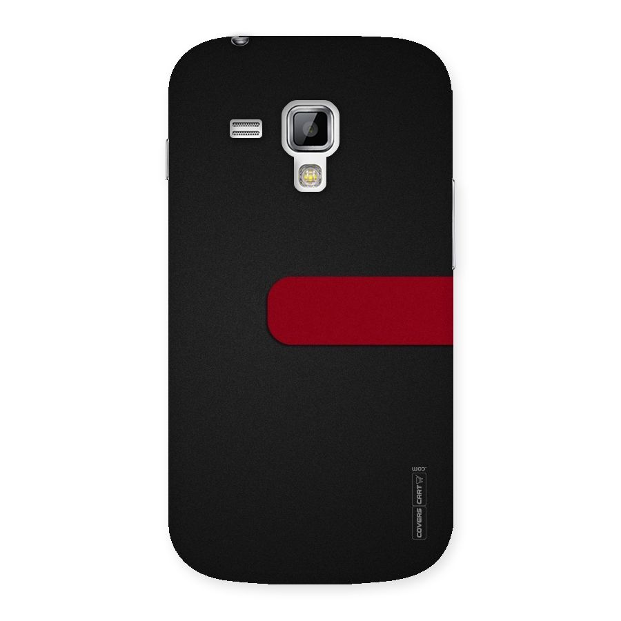Single Red Stripe Back Case for Galaxy S Duos