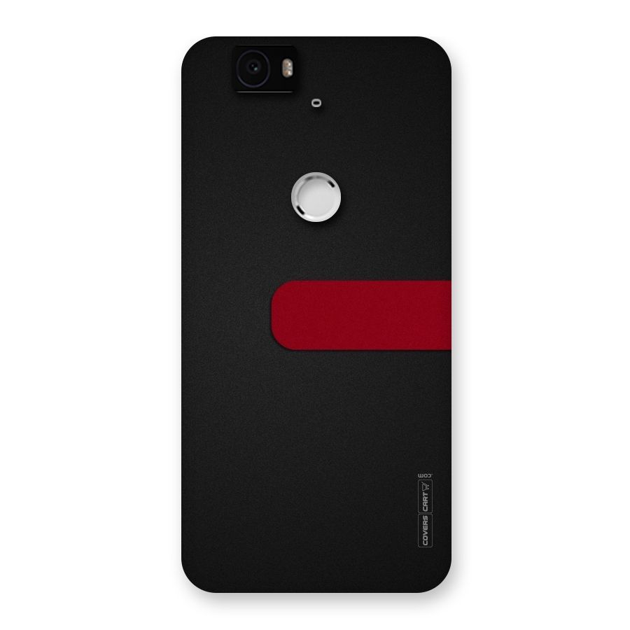 Single Red Stripe Back Case for Google Nexus-6P