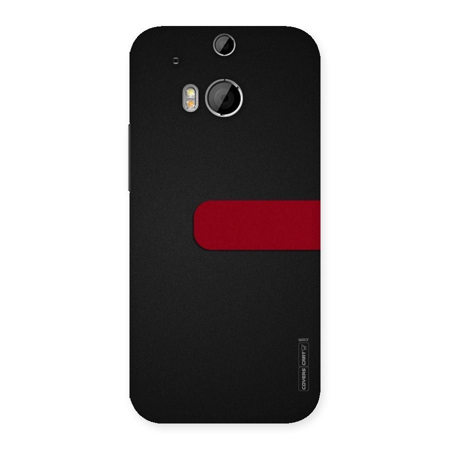Single Red Stripe Back Case for HTC One M8