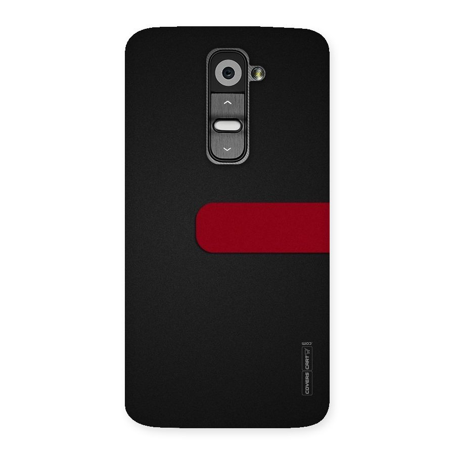 Single Red Stripe Back Case for LG G2