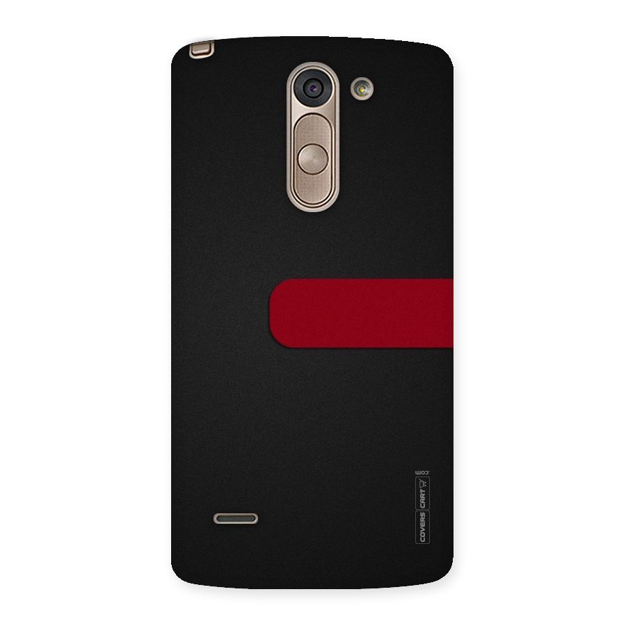 Single Red Stripe Back Case for LG G3 Stylus
