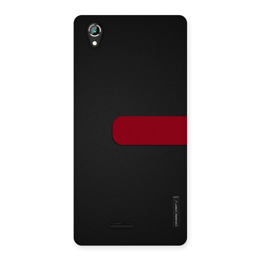 Single Red Stripe Back Case for Lava Iris 800