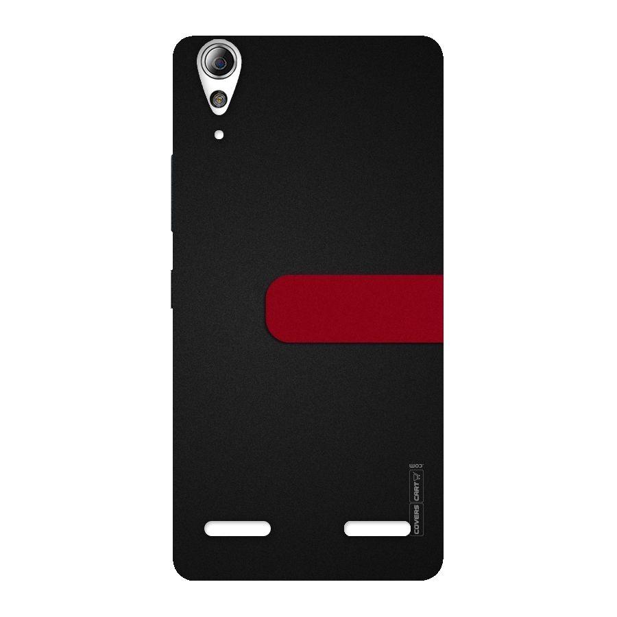 Single Red Stripe Back Case for Lenovo A6000 Plus