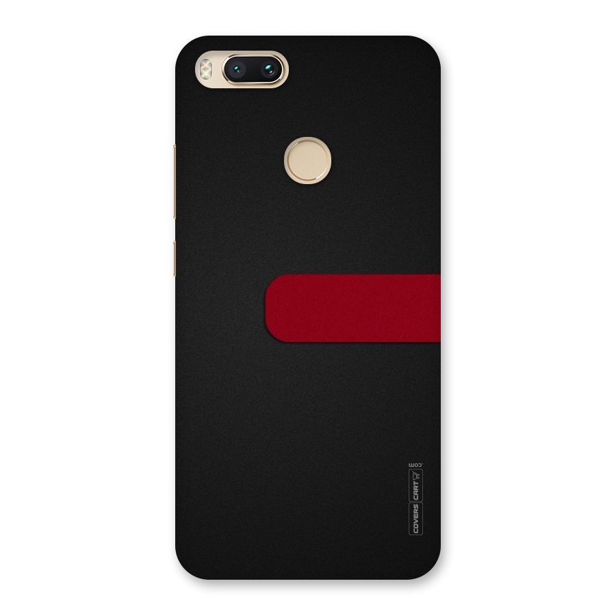 Single Red Stripe Back Case for Mi A1