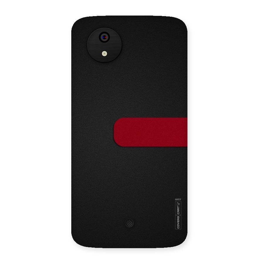 Single Red Stripe Back Case for Micromax Canvas A1