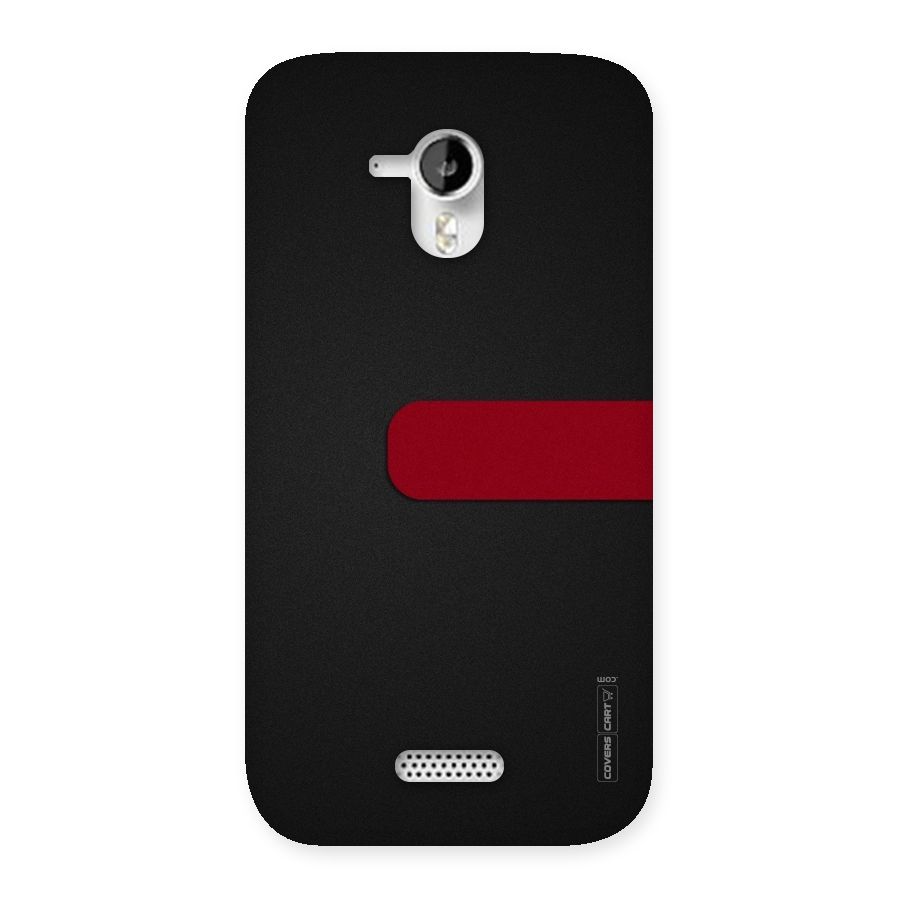 Single Red Stripe Back Case for Micromax Canvas HD A116
