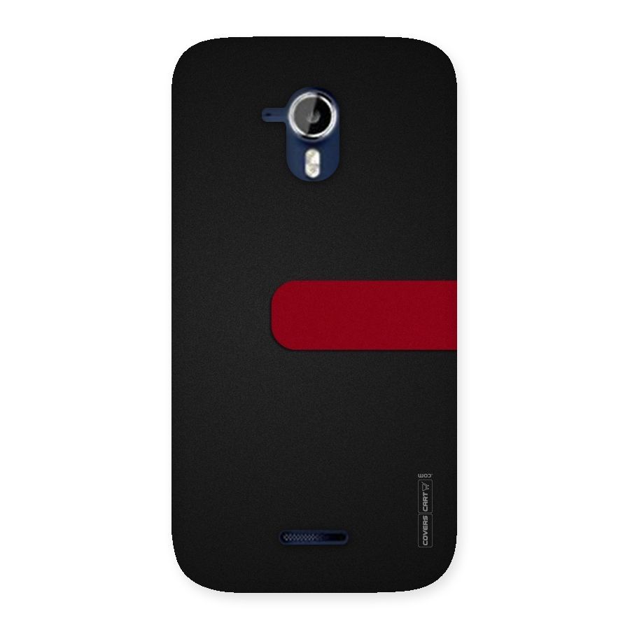 Single Red Stripe Back Case for Micromax Canvas Magnus A117