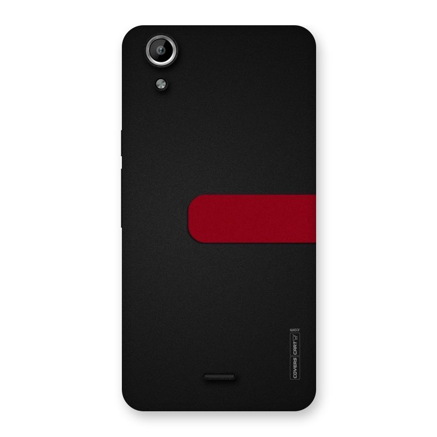 Single Red Stripe Back Case for Micromax Canvas Selfie Lens Q345