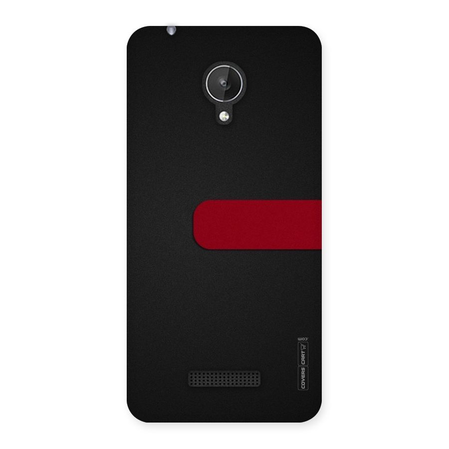 Single Red Stripe Back Case for Micromax Canvas Spark Q380