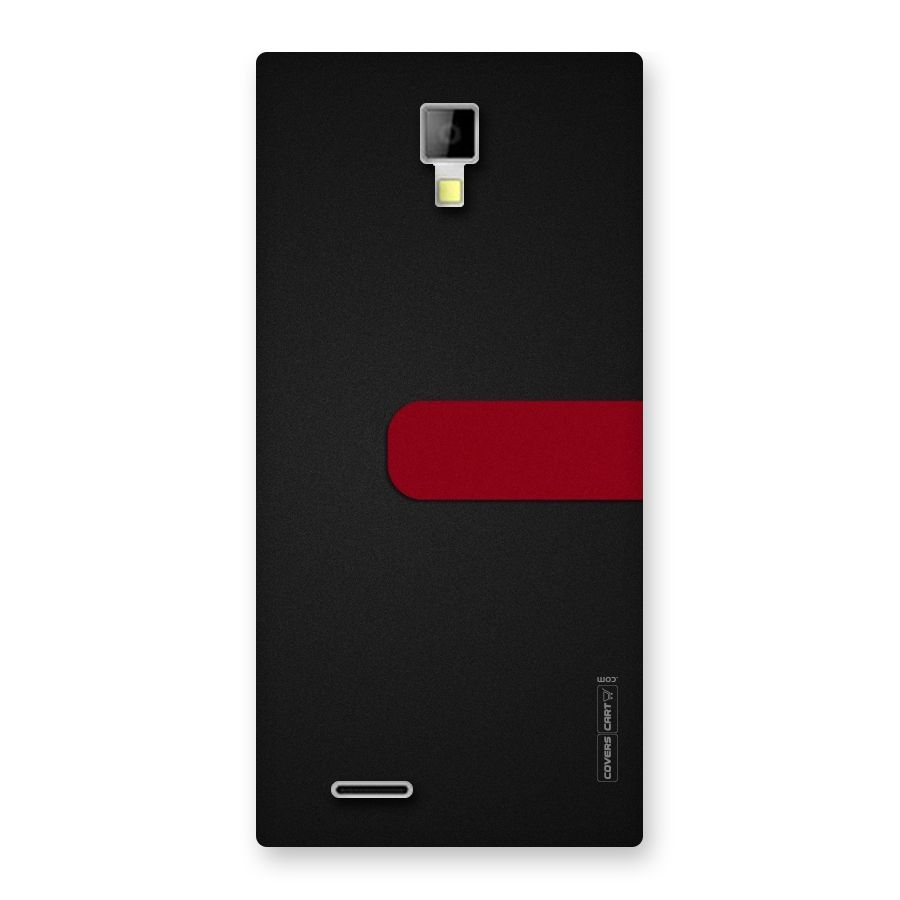 Single Red Stripe Back Case for Micromax Canvas Xpress A99