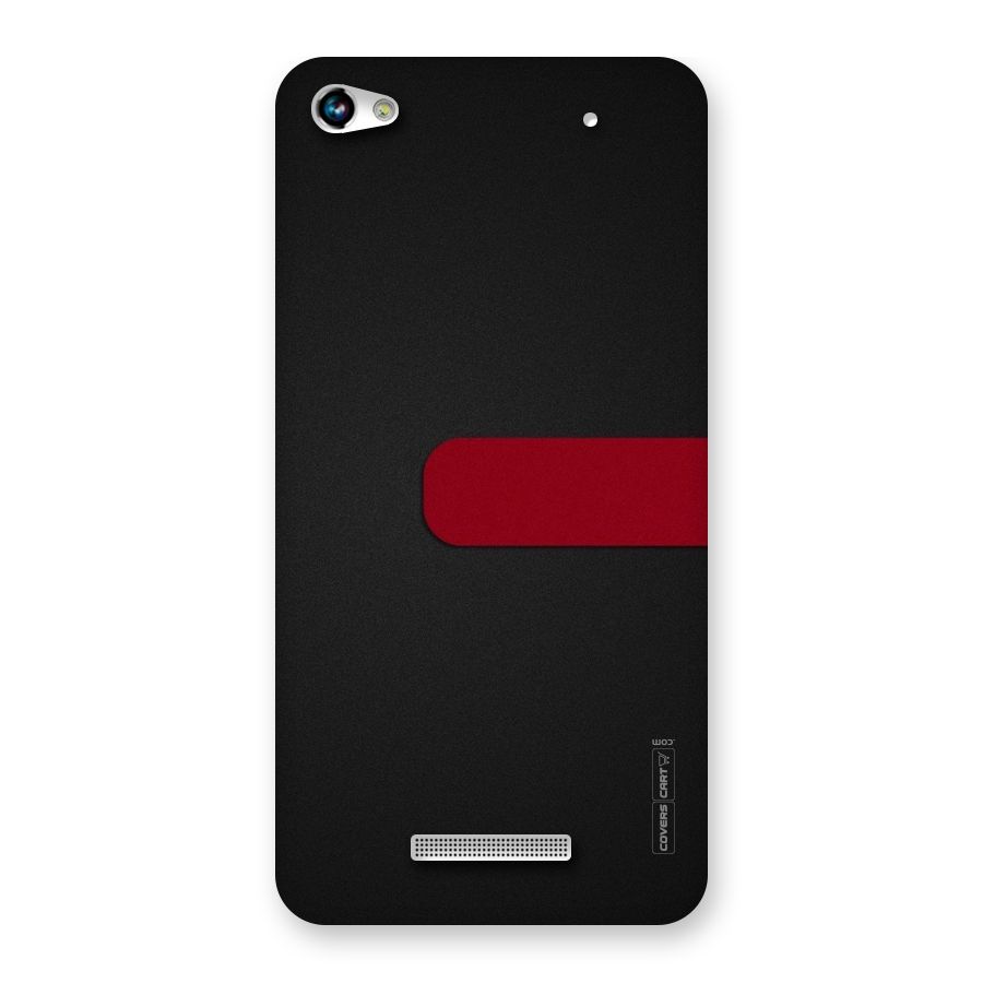 Single Red Stripe Back Case for Micromax Hue 2