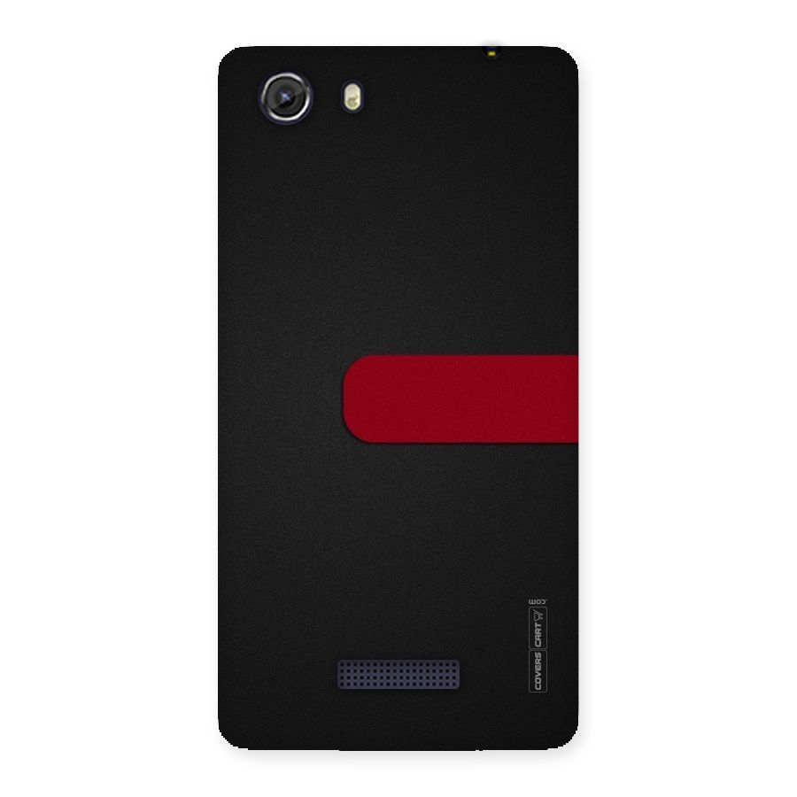 Single Red Stripe Back Case for Micromax Unite 3