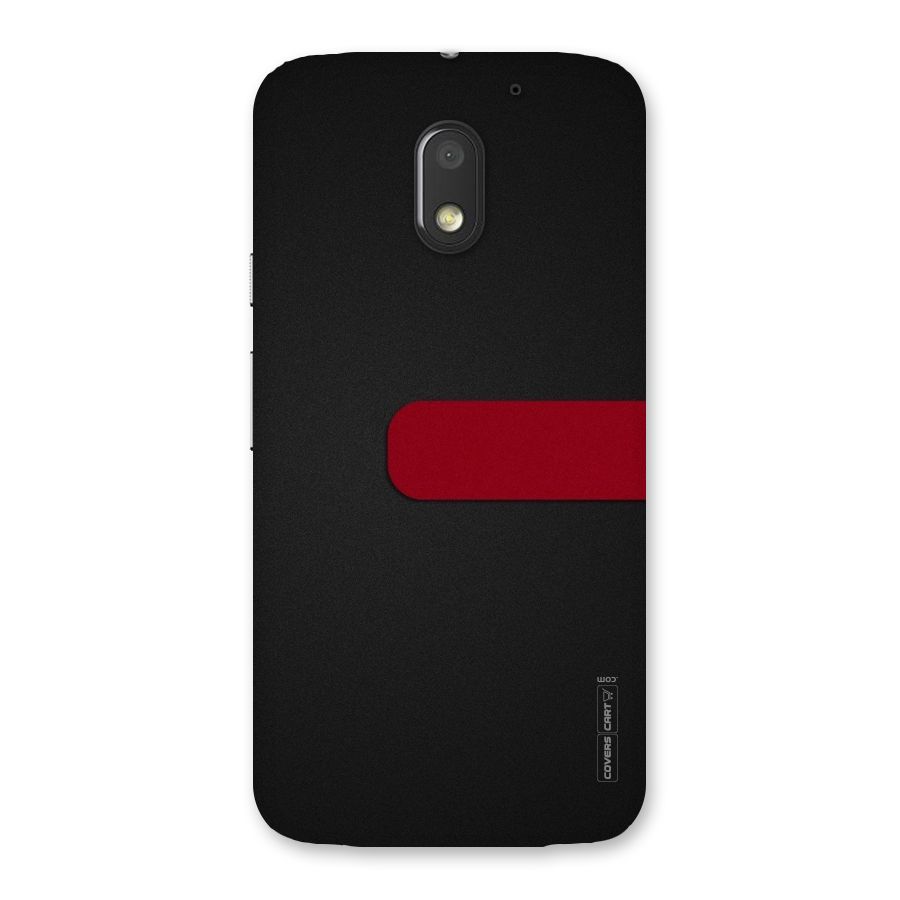Single Red Stripe Back Case for Moto E3 Power