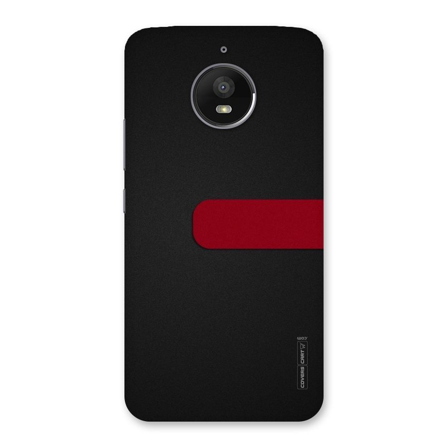 Single Red Stripe Back Case for Moto E4 Plus