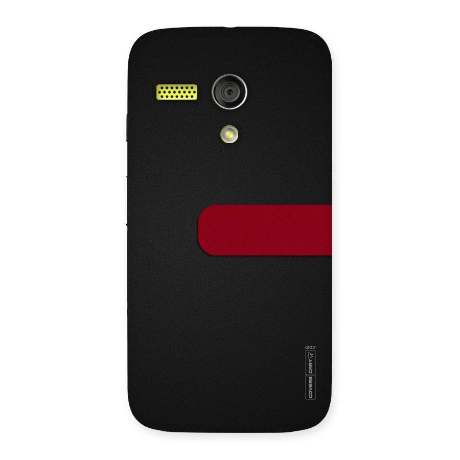 Single Red Stripe Back Case for Moto G