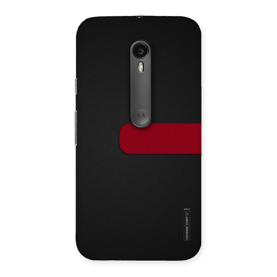 Single Red Stripe Back Case for Moto G3