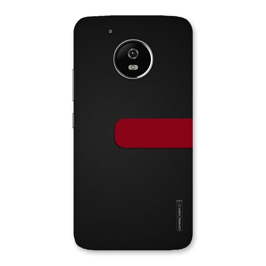 Single Red Stripe Back Case for Moto G5
