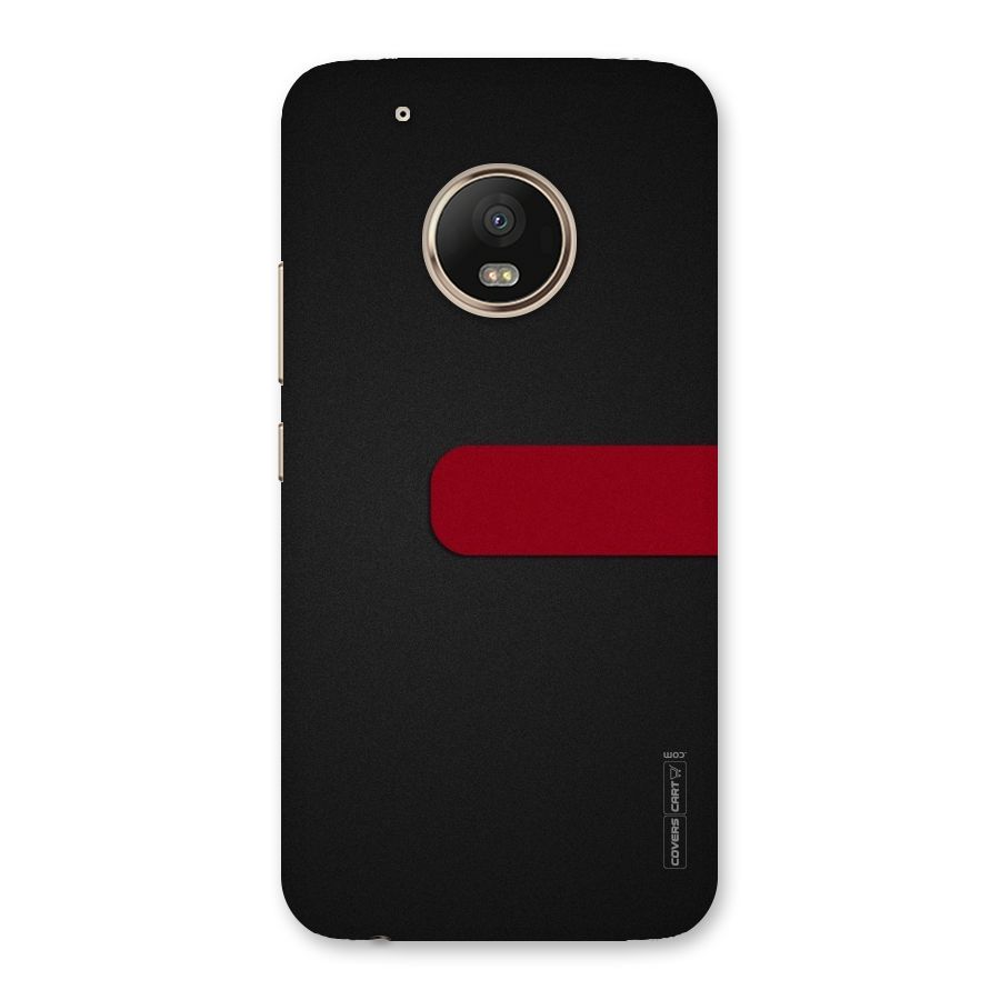 Single Red Stripe Back Case for Moto G5 Plus