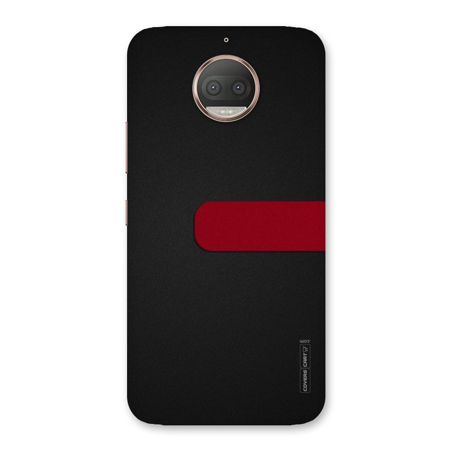 Single Red Stripe Back Case for Moto G5s Plus