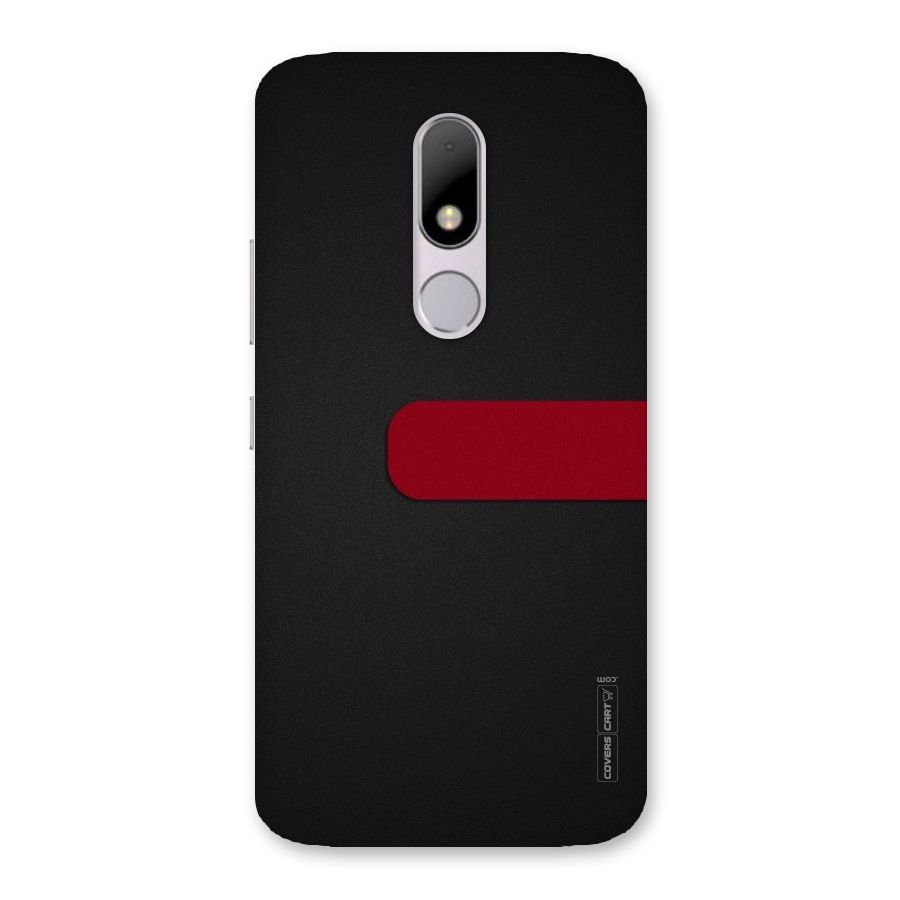 Single Red Stripe Back Case for Moto M