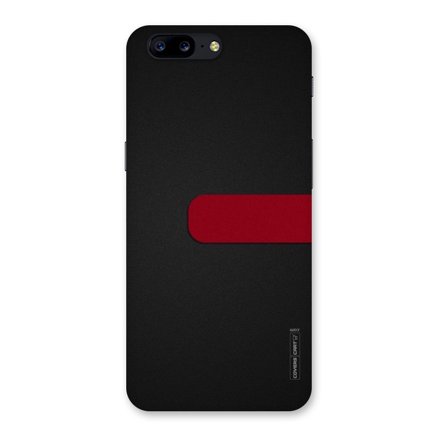 Single Red Stripe Back Case for OnePlus 5