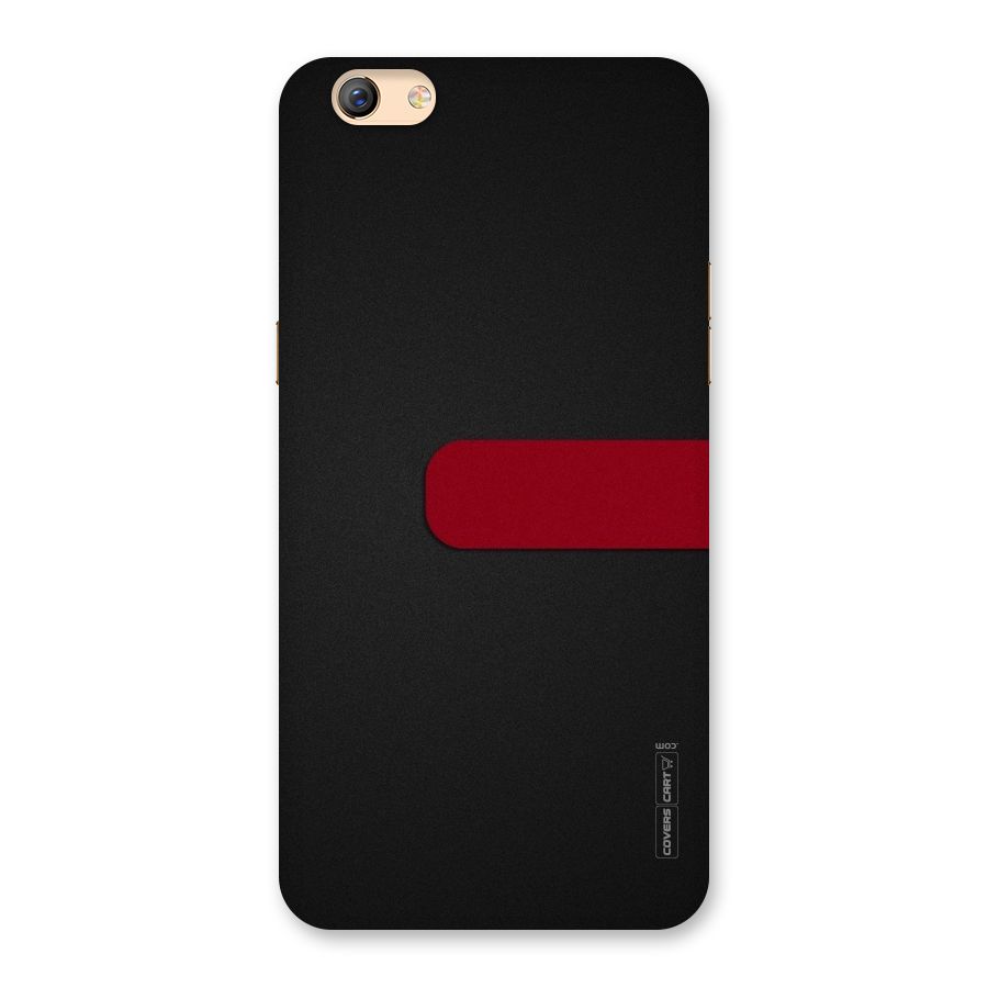 Single Red Stripe Back Case for Oppo F3 Plus