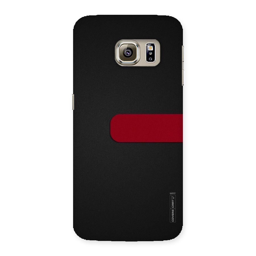 Single Red Stripe Back Case for Samsung Galaxy S6 Edge
