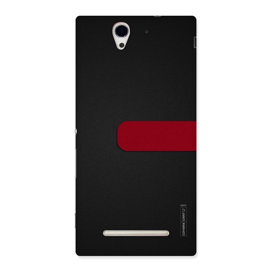 Single Red Stripe Back Case for Sony Xperia C3