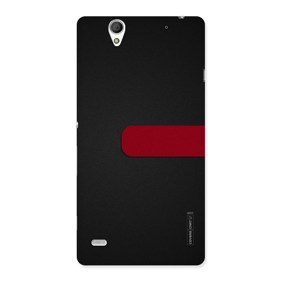 Single Red Stripe Back Case for Sony Xperia C4